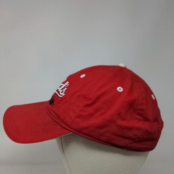 Dad's Team Strapback Hat Red One Size Embroidered Sherry 6 Panel - Picture 3 of 7